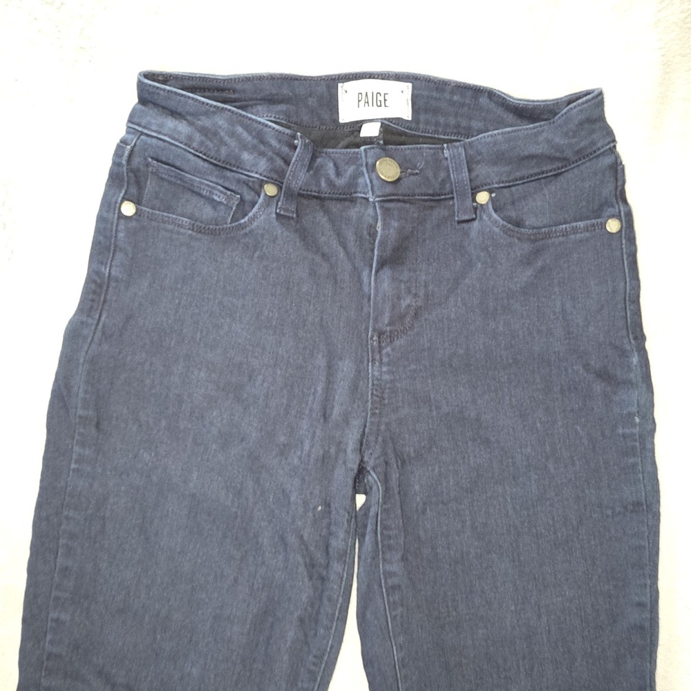 Paige Jeans Women's Size 27 Verdugo Ankle Skinny Dark Blue Stretch Cotton Blend